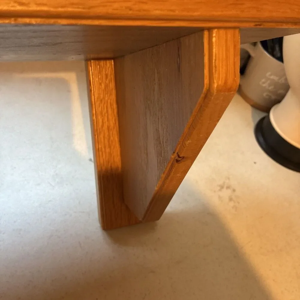 Vintage Wooden Shelf Thick And Weighted